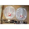 Image 1 : 2 NEW 1-1/4 GALLON COLLAPSIBLE WATER JUGS
