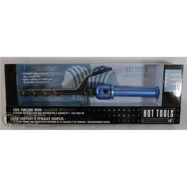 NEW HOT TOOLS TITANIUM COIL CURLING IRON
