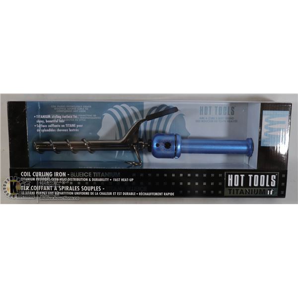 NEW HOT TOOLS TITANIUM COIL CURLING IRON