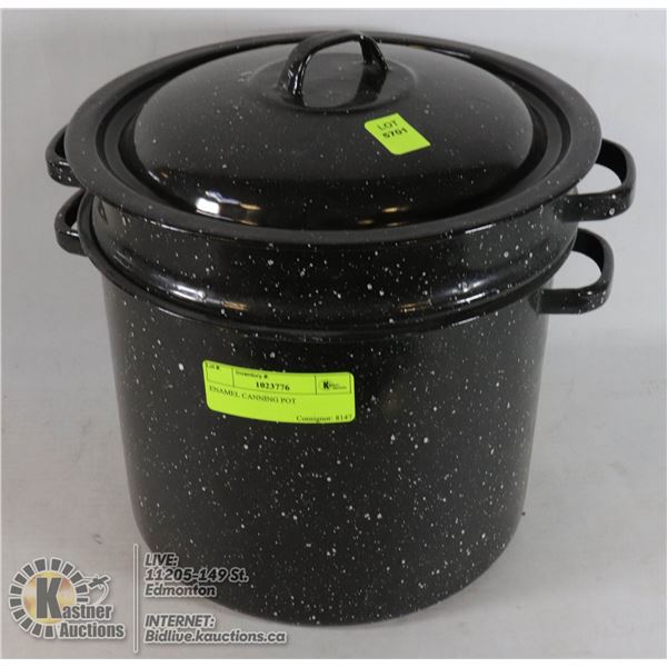 ENAMEL CANNING POT