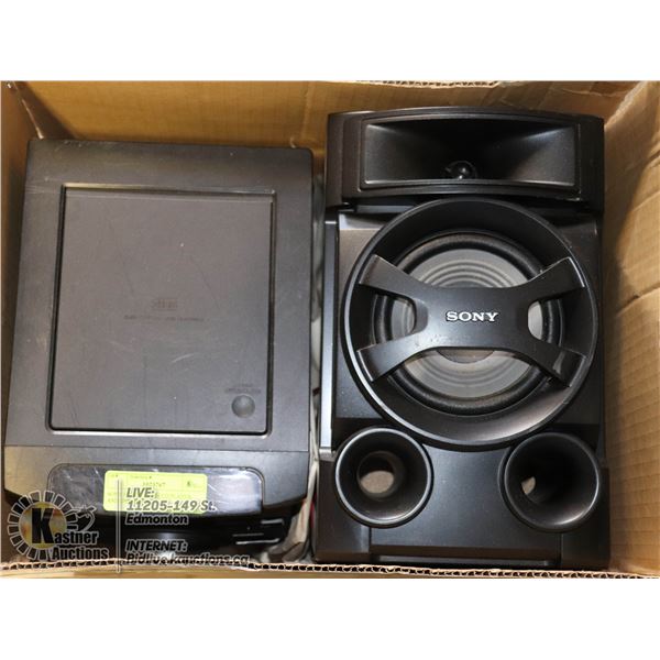 SONY STEREO WITH CD PLAYER AND IPOD DOCK