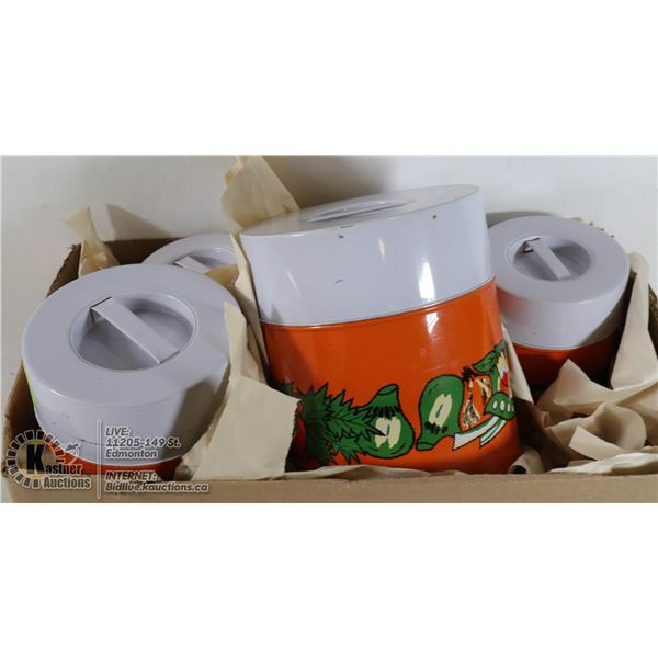 KITCHEN CANNISTERS ORANGE