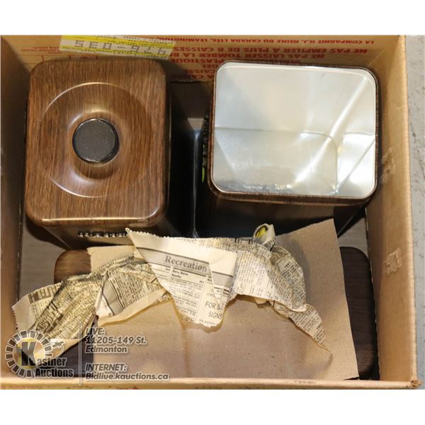 KITCHEN CANNISTERS BROWN