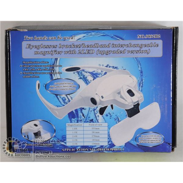 EYEGLASS BRACKET LED MAGNIFIER