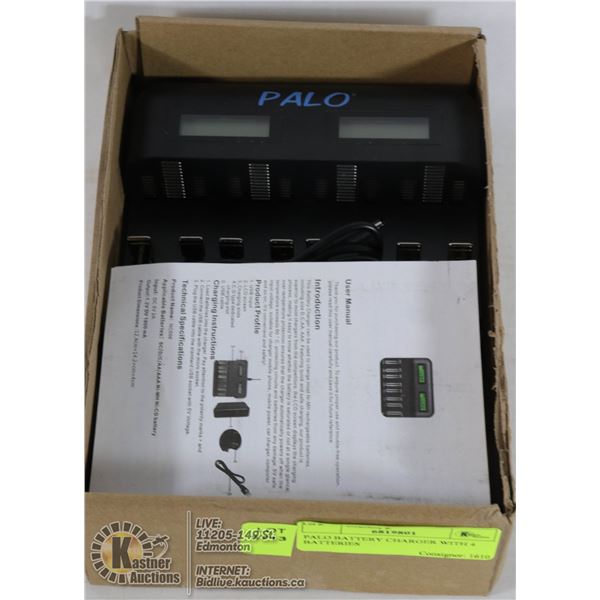 PALO BATTERY CHARGER WITH 4 BATTERIES