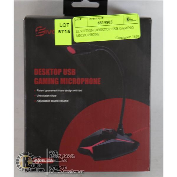 ELVOTION DESKTOP USB GAMING MICROPHONE