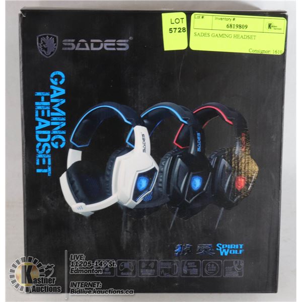 SADES GAMING HEADSET