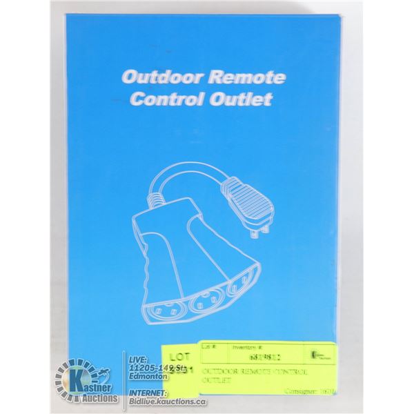 OUTDOOR REMOTE CONTROL OUTLET