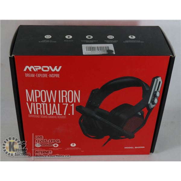 MPOW IRON VIRTUAL 7.1 GAMING HEADSET