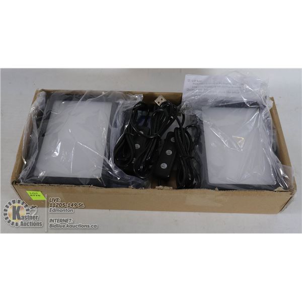 SET OF LED PHOTOGRAPHY LIGHTS