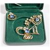 Image 1 : VINTAGE BROOCH AND EARRING SET