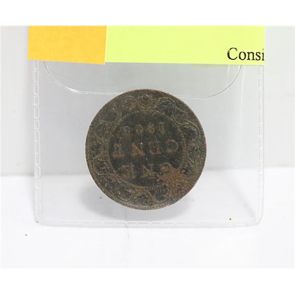 1893 CANADIAN  LARGE PENNY