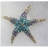Image 2 : STARFISH RHINESTONE BROOCH