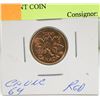 Image 1 : CHOICE UNC RED 1938 CANADIAN GVI 1 CENT COIN