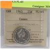 Image 1 : 1965 CANADIAN SILVER 25 CENT COIN ICCS PL-65