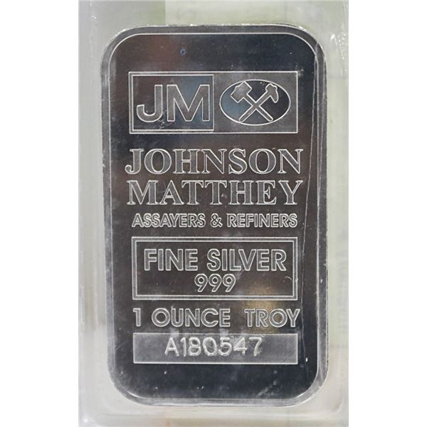 1 OZ .999 SILVER BAR