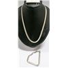 Image 1 : SILVER TONED NECKLANCE AND BRACELET
