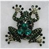 Image 2 : FROG RHINESTONE BROOCH