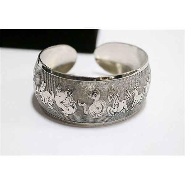 .925 SILVER ORNATE BRACELET 36 GRAMS