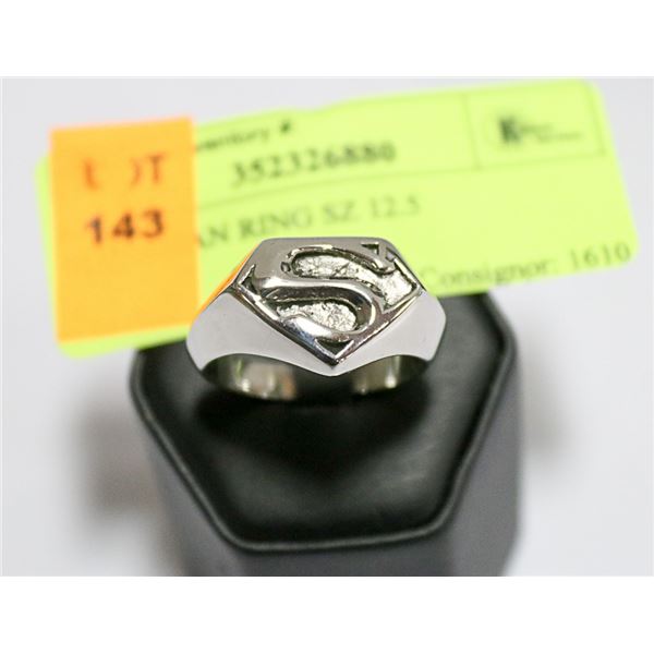 SUPERMAN RING SZ 12.5