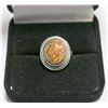 Image 1 : .925 SILVER NATURAL STONE RING SZ 6