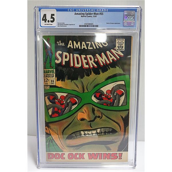 CGC GRADED 4.5 AMAZING SPIDERMAN #55