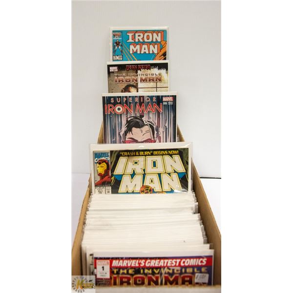 LONG BOX OF ALL IRON MAN COMICS