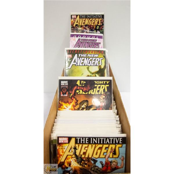 LONG BOX OF ALL AVENGERS COMICS