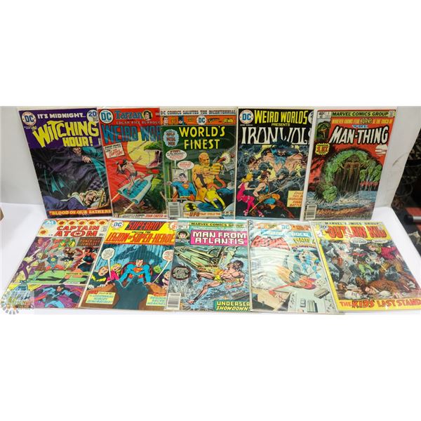 BOX WITH 10 OLDER COMICS