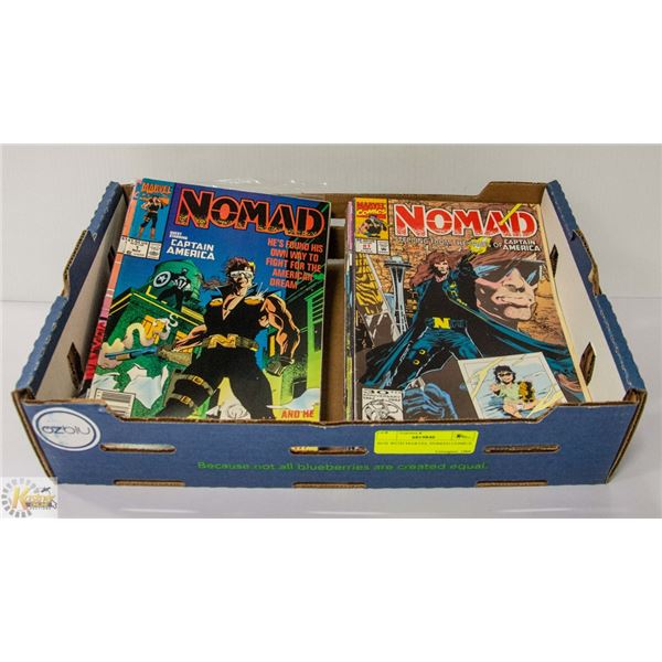 BOX WITH MARVEL NOMAD COMICS