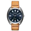 Image 1 : NEW DIESEL BLUE DIAL LEATHER STRAP 44MM MSRP $285