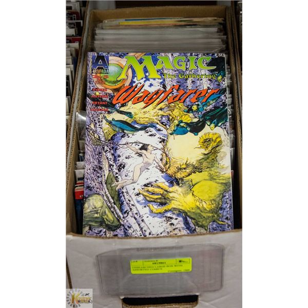 UNSEARCHED LARGE BOX WITH ASSORTED COMICS