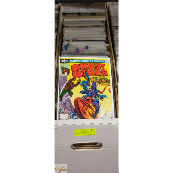 UNSEARCHED LARGE BOX WITH ASSORTED COMICS