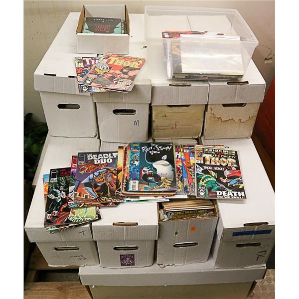 PALLET WITH THOUSANDS OF UNSEARCHED COMICS