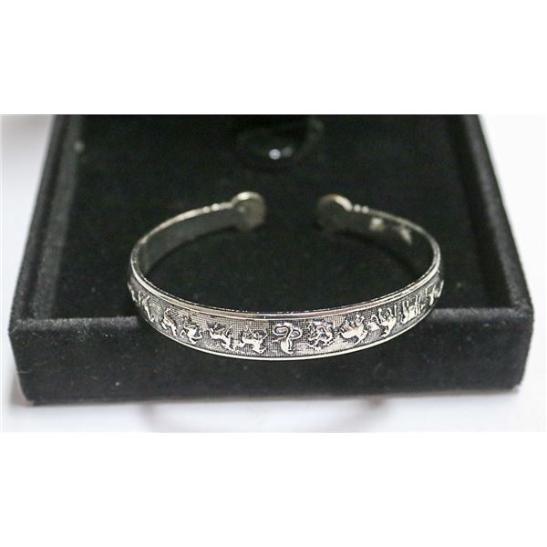 .925 SILVER ORNATE BRACELET 17.5GRAMS