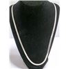 Image 1 : .925 SILVER HERRINGBONE NECKLACE MADE IN ITALY