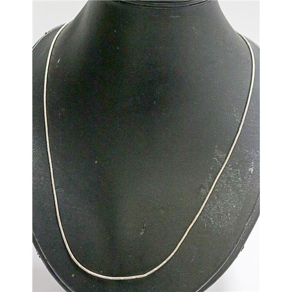 SOLID .925 SILVER ITALIAN ETCHED SNAKE LINK CHAIN