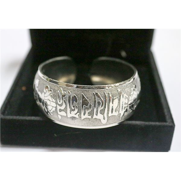 .925 SILVER ORNATE BRACELET 37 GRAMS