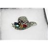 Image 1 : LADIES HAT RHINESTONE BROOCH