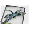 Image 1 : LARGE DRAGONFLY RHINESTONE BROOCH