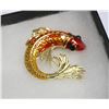 Image 1 : FISH RHINESTONE BROOCH