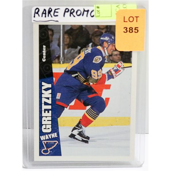 SCARCE 1996 GRETZKY SAMPLE PROMOTIONAL CARD UD