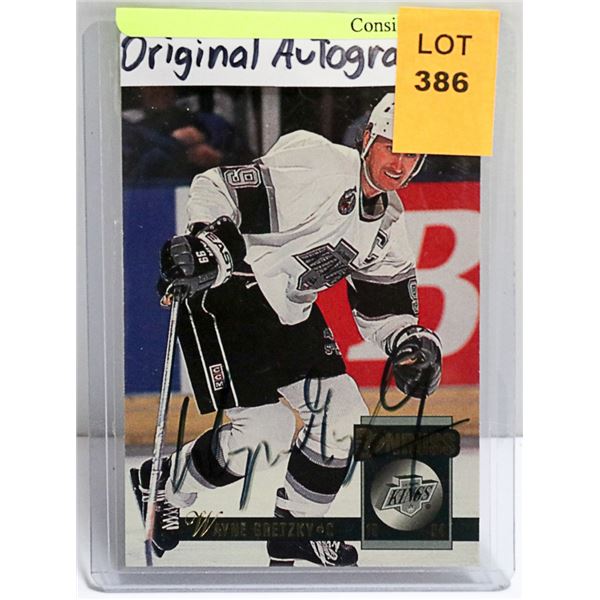 GRETZKY ORIGINAL IN PERSON AUTOGRAPHED CARD