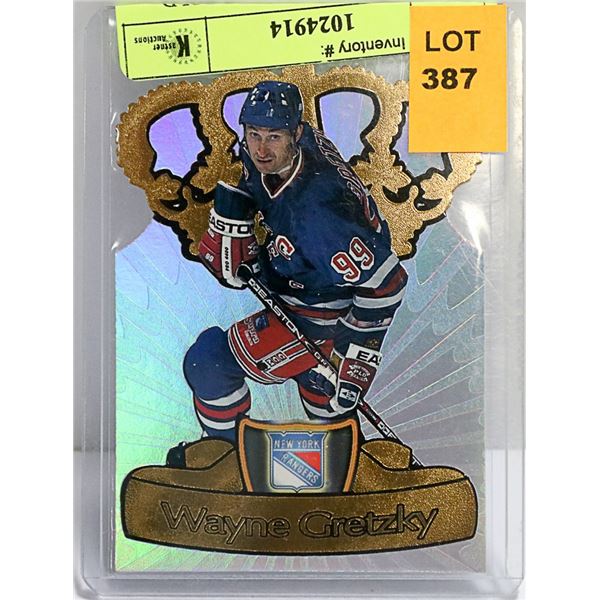 1997 # 15 GRETZKY INSERT GOLD CROWN DIE CUTS