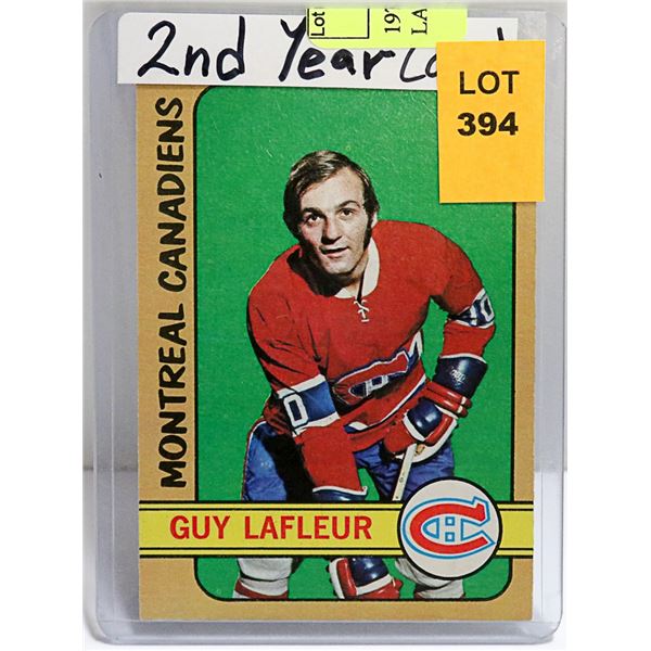 1972-73 O-PEE-CHEE # 59 GUY LAFLEUR 2ND YEAR CARD