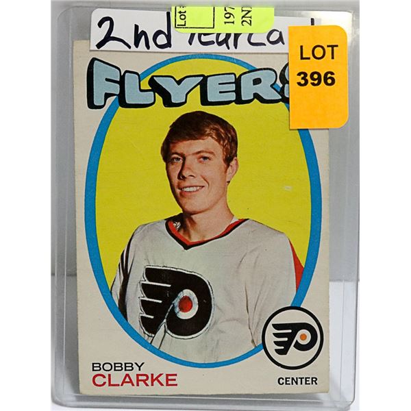 1971-72 O-PEE-CHEE # 114 B.CLARKE 2ND YEAR CARD