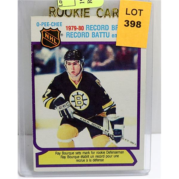1980-81 O-PEE-CHEE # 2 R. BOURQUE ROOKIE CARD