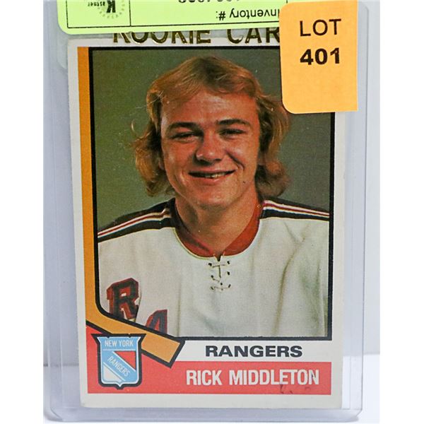 1974-75 O-PEE-CHEE # 304 R. MIDDLETON RC CARD