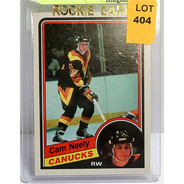 1984-85 O-PEE-CHEE # 327 CAM NEELY ROOKIE CARD