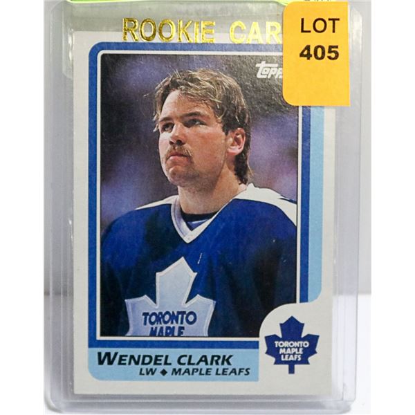 1986-87 # 149 WENDEL CLARKE ROOKIE CARD